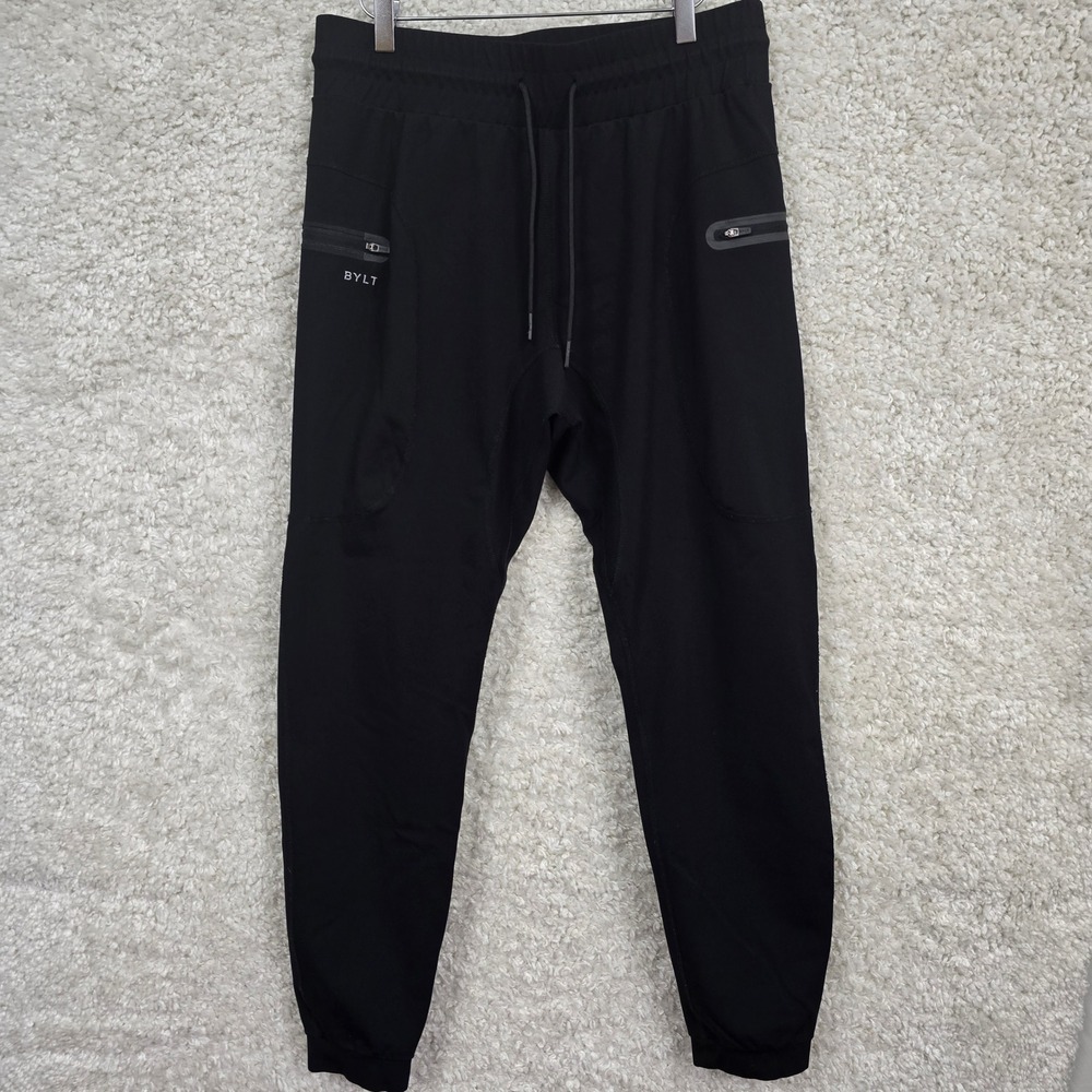BYLT‎ Elite+ Jogger Men's Large Black Performance Athleisure Techwear Pants